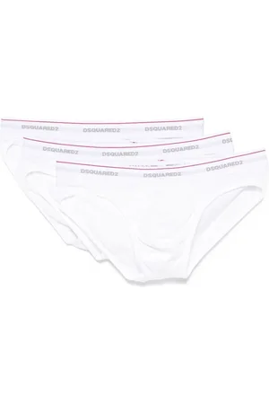 Dsquared2 Ondergoed, Heren, Wit, L, Wit Elastische Tailleband Ondergoed