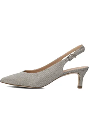 Peter Kaiser Schoenen, Dames, Grijs, 38 EU, Elegante Beige Slingback Hakken