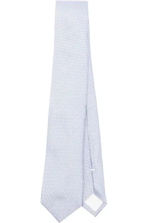 corneliani Accessoires, Heren, Blauw, ONE Size, Lichtblauwe Zijden Stropdas