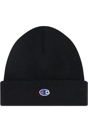 Champion Accessoires, Heren, Zwart, ONE Size, Wol, Zwarte Beanie Acryl Wol Blend Muts