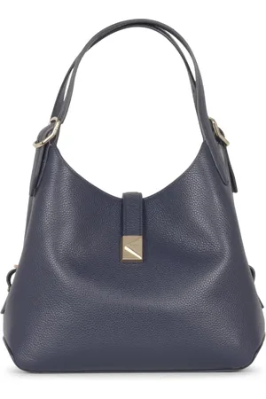 Kate Spade Tassen, Dames, Blauw, ONE Size, Leer, Deco Pebbled Leather Crossbody Tote