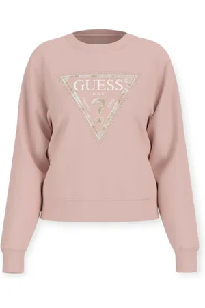 Guess Sweatshirts & Hoodies, Dames, Roze, XS, Stijlvolle hoodies voor een trendy look