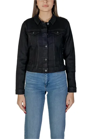 Ichi Jassen, Dames, Zwart, M, Katoen, Zwarte V-hals knoopblazer