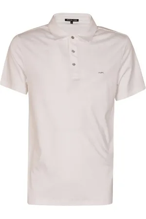 Michael Kors Tops, Heren, Wit, M, Katoen, Stijlvol T-shirt