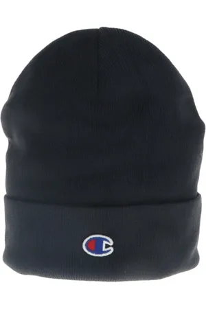 Champion Accessoires, Heren, Blauw, ONE Size, Polyester, Gedrukte Polyester Beanie Navy