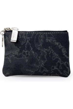 ALVIERO MARTINI 1A CLASSE Accessoires, Dames, Zwart, ONE Size, Katoen, Luxe Ritsportemonnee voor Vrouwen