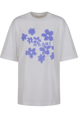 Marni Tops, Dames, Veelkleurig, 2Xs, Katoen, T-Shirt Collectie