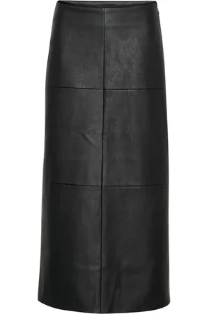 Kaffe Rokken, Dames, Zwart, XL, Stijlvol Zwart Diep Rok