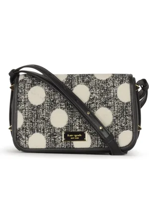 Kate Spade Tassen, Dames, Zwart, ONE Size, Tweed, Stip Tweed Crossbody Tas
