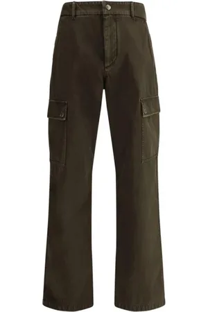 Burberry Broeken, Heren, Groen, S, Katoen, Cargo Broek met Relaxte Pasvorm