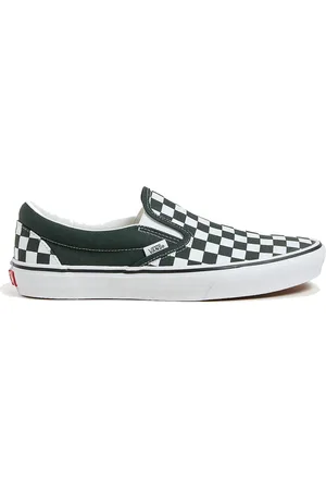 Vans Schoenen, Heren, Groen, 40 EU, Kleurtheorie Slip-On Checkboard Schoenen