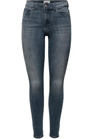 ONLY Jeans, Dames, Blauw, S L30, Katoen, Blauwe High Waist Skinny Jeans