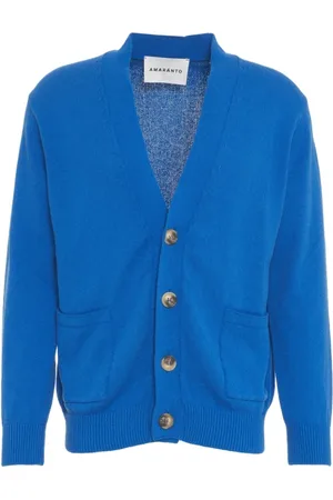 AMARANTO Amaránto, Truien, Heren, Blauw, L, Blauwe Gebreide Vest
