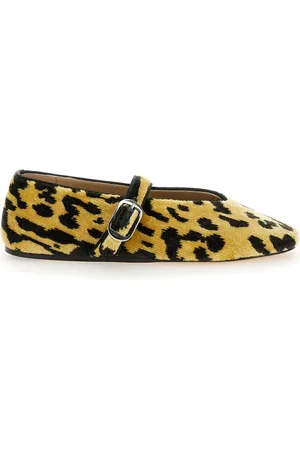 Le Monde Beryl Schoenen, Dames, Veelkleurig, 36 EU, Luipaardprint Ballerina in Velvet Vrouw