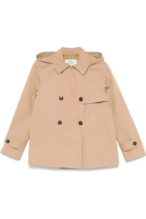 HERNO Mantels, Dames, Bruin, M, Kameel Dubbel-Borstjas met Riemmanchetten