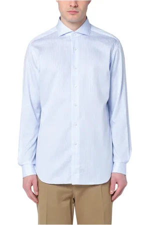 Xacus Overhemden, Heren, Blauw, M, Lange Mouw Reis Shirt