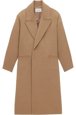 Saint Laurent Mantels, Dames, Bruin, L, Kasjmier, Kasjmier Oversized Coat