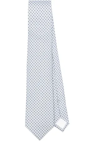 corneliani Accessoires, Heren, Blauw, ONE Size, Multicolor Zijden Stropdas voor Mannen