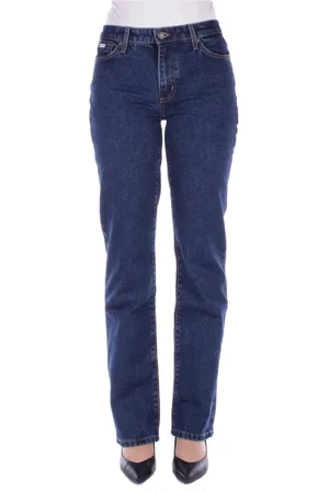 Guess Jeans, Dames, Blauw, W32, Katoen, Jeans met ritssluiting en zakken