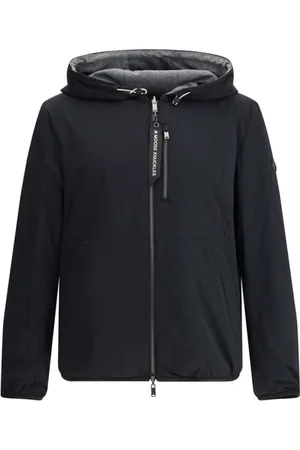 Moose Knuckles Jassen, Heren, Zwart, S, Waterdichte jas met capuchon en meerdere zakken