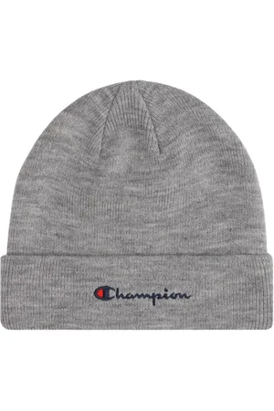 Champion Accessoires, Heren, Grijs, ONE Size, Klassieke Logo Beanie Unisex Stijl
