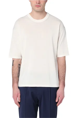 Roberto Collina Tops, Heren, , L, Korte mouwen ronde hals T-shirt