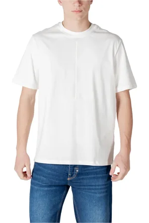 Antony Morato Tops, Heren, Wit, L, Katoen, Klassiek Katoenen T-shirt voor Mannen