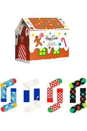 Happy Socks Ondergoed, Dames, Veelkleurig, S, Katoen, Kleurrijke Crew Sokken Set