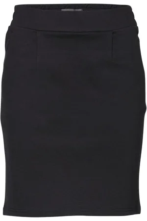Ichi Rokken, Dames, Zwart, L, Polyester, Zwarte kokerrok verfijnde stijl