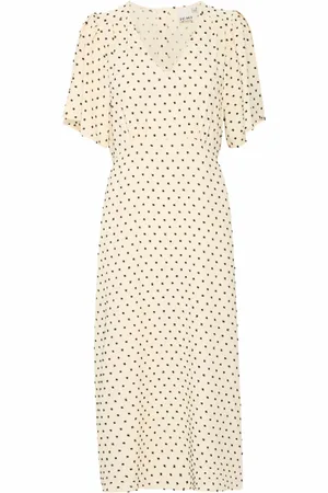 Ichi Kleedjes, Dames, , 2Xl, Polyester, Vrouwelijke Jurk met Volantmouwen