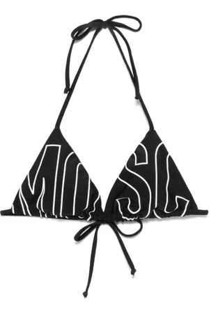 Moschino Badkleding, Dames, Zwart, M, Zwart zee kleding met stropdas-sluitende bandjes