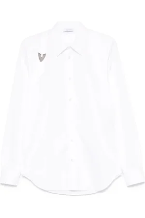 Alexander McQueen Overhemden, Heren, Wit, L, Opticalwhite Shirt voor Mannen