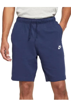 Nike Korte broeken, Heren, Blauw, L, Katoen, Blauwe Club Fleece Shorts