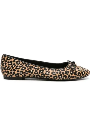 Michael Kors Schoenen, Dames, Bruin, 36 EU, Leer, Nori Flat Ballerina`s
