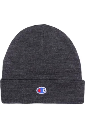 Champion Accessoires, Heren, Grijs, ONE Size, Wol, Gedrukte wollen blend pet Donkergrijs