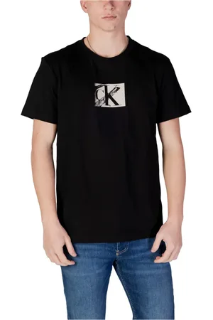 Calvin Klein Tops, Heren, Zwart, M, Katoen, Katoenen Ronde Hals Ondergoed