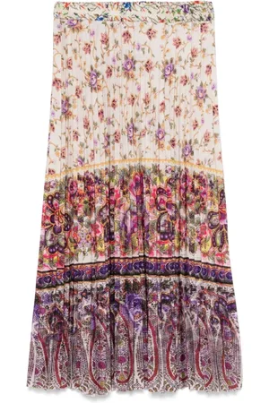 PIERRE-LOUIS MASCIA Rokken, Dames, Veelkleurig, S, Bloemenprint Elastische Taille Rok