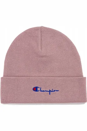 Champion Accessoires, Dames, Roze, ONE Size, Polyester, Roze Script Logo Beanie Muts