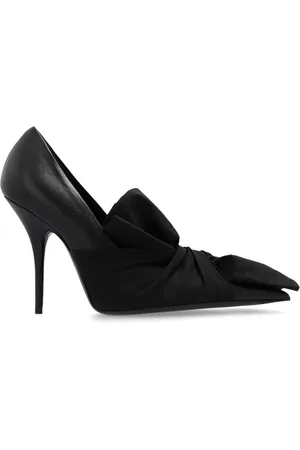Balenciaga Schoenen, Dames, Zwart, 38 1/2 EU, Katoen, Mes Chemise stiletto pumps