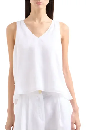 Armani Exchange Tops, Dames, Wit, M, Witte Optische Top Model Xw 001177 Af 12815
