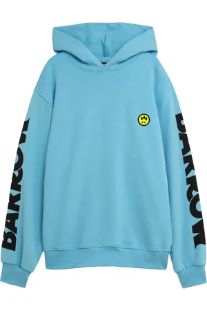BARROW Sweatshirts & Hoodies, Heren, Blauw, M, Blauwe Hoodie voor een stijlvolle uitstraling