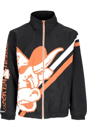 Mitchell & Ness Jassen, Heren, Zwart, XL, Stijlvolle Streetwear Licht Jack