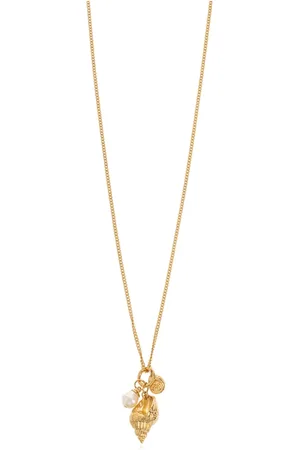 Chloé Accessoires, Dames, Geel, ONE Size, Lange ketting met bedels