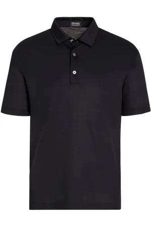 Ermenegildo Zegna Tops, Heren, Blauw, S, Blauwe Navy Polo