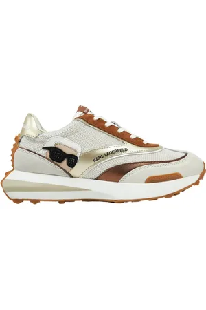 Karl Lagerfeld Schoenen, Dames, Veelkleurig, 39 EU, Sneakers zone nft kl 62930n gold lthr & suede
