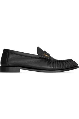 Saint Laurent Schoenen, Heren, Zwart, 43 EU, Penny Loafers