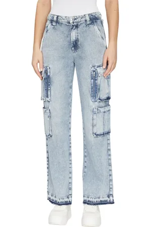 Guess Jeans, Dames, Blauw, W27, Denim, Cargo Soulful Denim Jeans