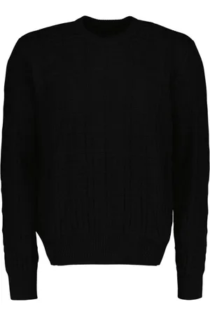 Givenchy Truien, Heren, Zwart, S, Katoen, 4G Collectie Zwarte Katoenen Trui