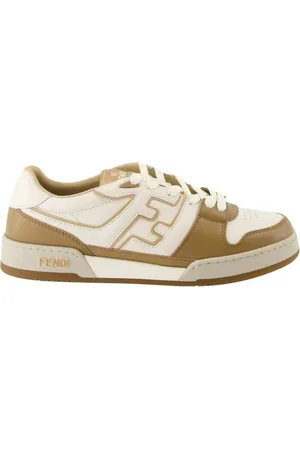 Fendi Schoenen, Heren, , 41 EU, Leer, Veterschoenen Bicolor Leer Reliëf