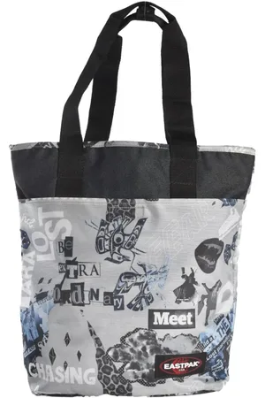 Eastpak Tassen, Dames, Veelkleurig, ONE Size, Nylon, Grijze Schoudertas met Opgezet Logo